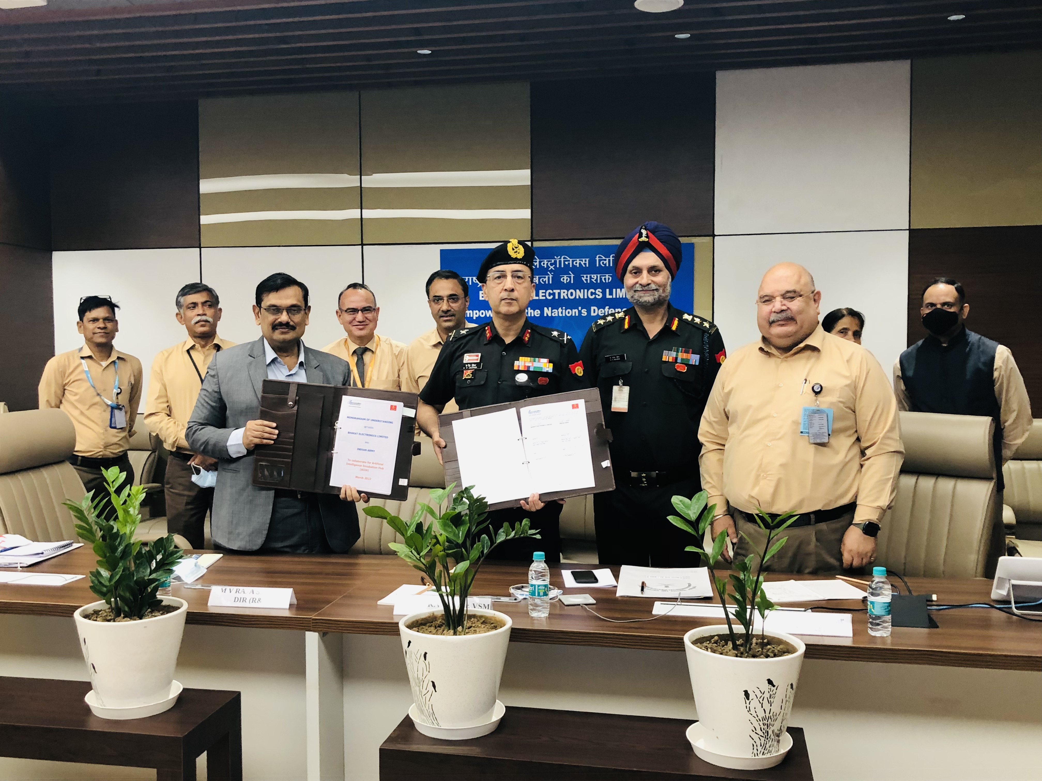 BEL, Army Design Bureau MoU on AI solutions